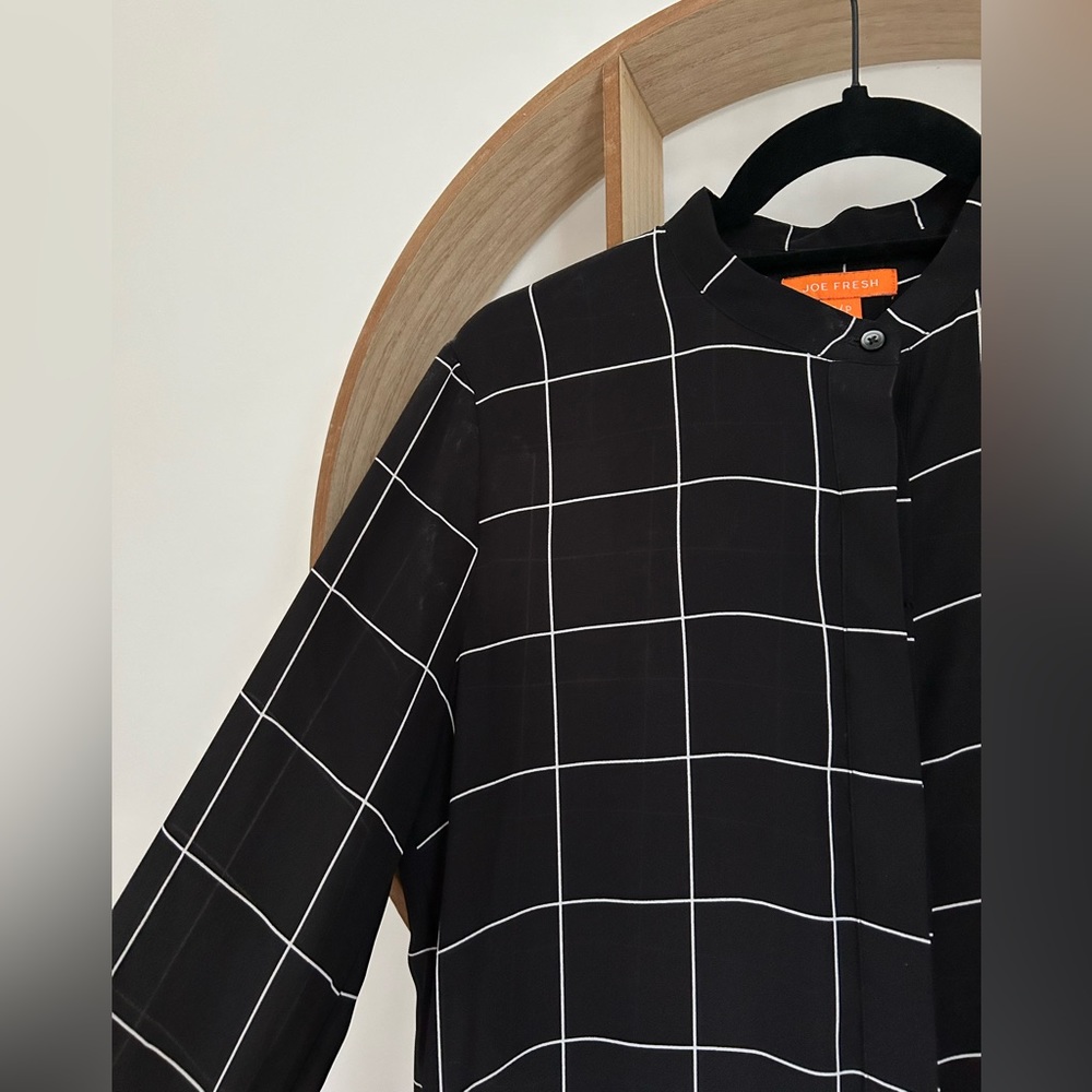 Joe Fresh Windowpane Check Tunic - Picture 4 of 5